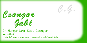 csongor gabl business card